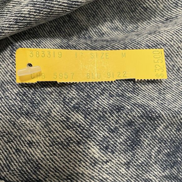 Vintage Opal Jean‎ Jacket Denim Wolf Moon Cactus Fringe Western NWT 80s 90s RARE - Picture 12 of 14